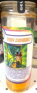 Veladora de gel Ven Dinero (Money Come) gel Vela Esotérica, Dinero/Dinero - Imagen 1 de 1