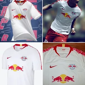 Camiseta deportiva de fútbol americano Nike RB Leipzig 2018/19 lejos de las SS top 919015 101 L RARA - Imagen 1 de 9