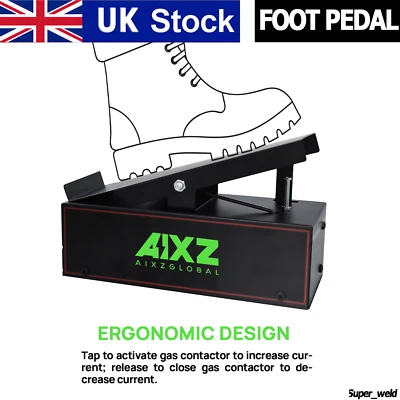AIXZ UK New 5 Pin TIG Welding Foot Pedal for AIT250P ACDC Tig Foot Pedal 3M Cable