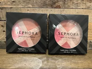 SET Of 2 Sephora Collection Blush 101 Face Palette Blush + Luminizer NIP - Picture 1 of 5