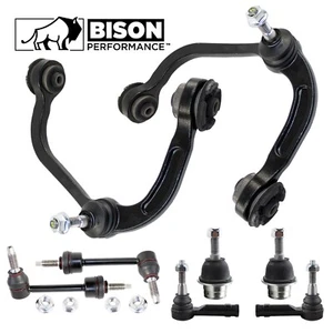 Bison Performance 8pc Front Upper Control Arm Sway Bar Tie Rod Kit For F-150 4WD - Picture 1 of 4