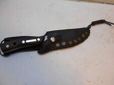 craftsman 150T fixed blade hunting skinning knife + sheath 