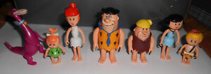 Vintage The Flintstones 1983 D-Toys 7 Figures Flintstone & Rubbles, Dino