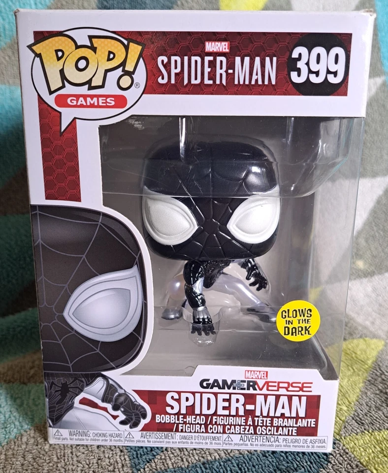 Spiderman Pop 399 Glow - Spiderman Funko Pop! 2018 abovedado + protector Foto 1 de 4