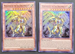 Yugioh -2x Metaltron XII the True Dracombatant - MACR-EN025 casi nuevo - súper raro 2017 - Imagen 1 de 6