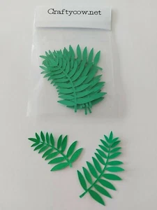 10 x 4cm LEAVES FOR PAPER CARD MAKING CRAFT EMBELLISHMENTS SCRAPBOOK - Picture 1 of 1