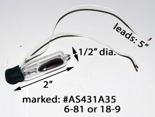 Mercury Tilt Switch Industrial HVAC Thermostat AS431A35 NOS