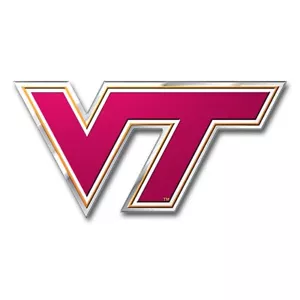 ProMark 3D NCAA Virginia Tech Hokies Emblem Aufkleber Abziehbild Aluminium 4" x 2-7/8" - Bild 1 von 1