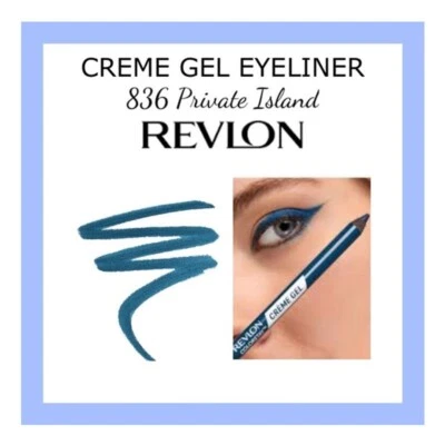 Revlon Colorstay Creme Gel Eyeliner. #836 Private Island (BLUE) All Day Wear. - Image 1 of 4
