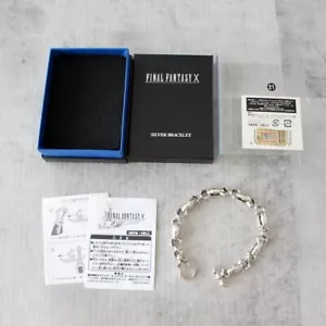 Pulsera Oficial de Plata de Ley Final Fantasy X 10 Tidus+Caja+Manga Transparente Talla 21 - Imagen 1 de 6