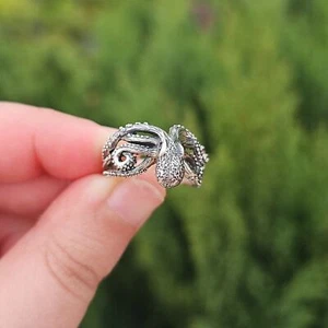 Sterling Silver 925 Octopus Sea Creature Ring - Size 7 - Picture 1 of 10