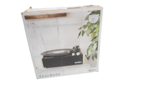 Nuevo en caja Victorla Eastwood reproductor de discos de 3 velocidades con altavoces estéreo incorporados VTA-72 BAM - Imagen 1 de 10