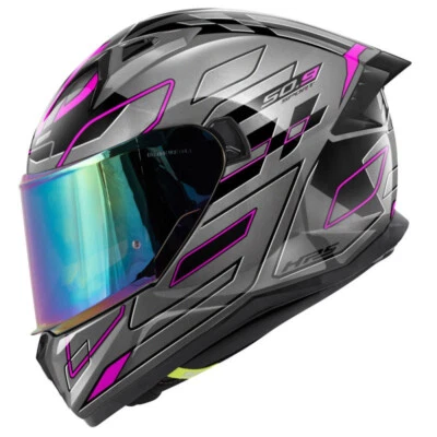 Full-Face GIVI 50.9 Assault Titanium Black Pink Helmet Casque Size XL Foto 1 de 4