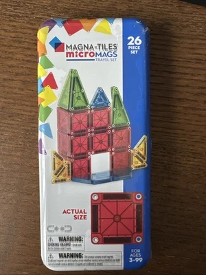 Magna-Tiles microMAGS Travel Set 26-Piece, Ages 3-99 New Great Stocking Stuffer! - Image 1 of 4