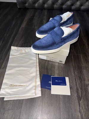 Sapatos masculinos Santoni tamanho 10 Dowdy - Imagem 1 de 4