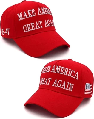 Sombrero Trump 2024 MAGA Make America Great Again 45-47 Sombrero Presidente Donald Hat Foto 1 de 4
