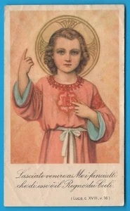 Gesù Lasciate venire a Me i Fanciulli santino holy card image pieuse MA1369 - Picture 1 of 2