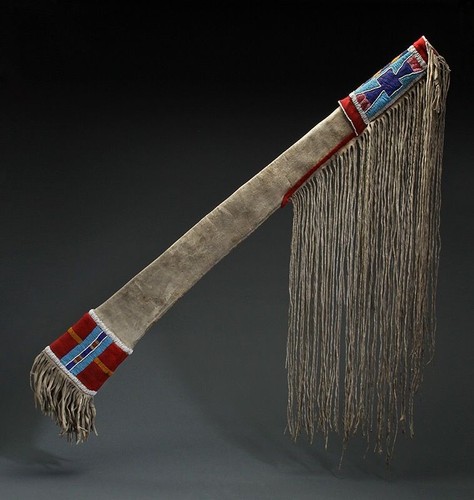 Native American Indian Beaded Rifle Scabbard Sioux Style Suede Leather ...