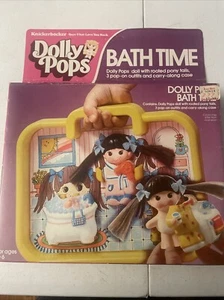 Estuche de transporte vintage Knickerbocker Dolly Pops Bath Time 1981 con muñeca y trajes - Imagen 1 de 17