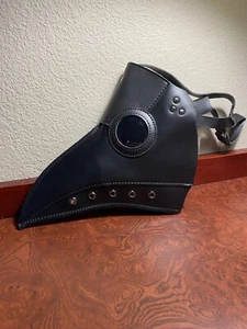 NEW Plague Doctor Halloween Mask Raven Black Bird Mask Costume Adult Adjustable - Picture 1 of 4