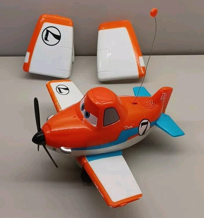 2013 MATTEL Disney Planes "DUSTY CROPHOPPER" RC Wing Control Plane RC  - Image 1 of 4