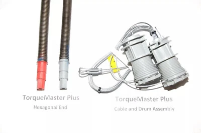 Wayne Dalton porta de garagem TorqueMaster + 7' porta 121-130 lb 2 molas cabo e bateria - Imagem 1 de 4