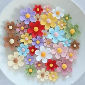 30 Pieces Mixed Resin Cute Flowers Flatback Buttons for Crafts Hairpin DIY Decor - Picture 1 of 12