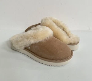 UGG CLASSIC SLIPPER II SAND SHEARLING SLIP ON SLIPPERS US 8 / EU 39 / UK 6 - Picture 1 of 6