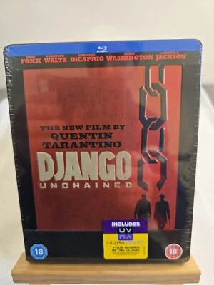 DJANGO  UNCHAINED  BLU-RAY  STEELBOOK  BRAND  NEW  SEALED, DISPATCH   SAME  DAY  - Image 1 of 4