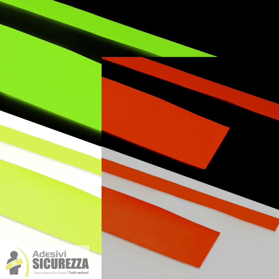 Pellicola adesiva luminescente fosforescente si illumina al buio arancio/giallo - Immagine 1 di 1