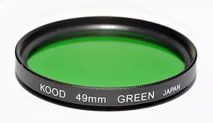 Kood Green Filter Made in Japan 49mm Optical Glass Filter - Picture 1 of 1