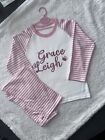 Personalised Custom Name Sleep Night Wear Toddler Kids Pyjamas Sizes 6M/10Y