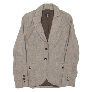 BOGNER Womens Blazer Coat Brown Wool L - Picture 1 of 6