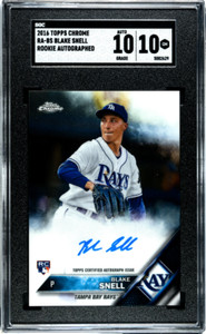 2016 Topps Chrome Rookie Auto BLAKE SNELL SGC 10 - Cy Young! San Diego Padres