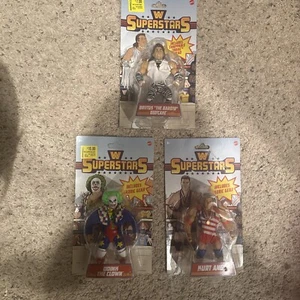 Kurt Angle, Doink, Brutus The Barber Beefcake WWE Superstars - Mattel Lot - Picture 1 of 1