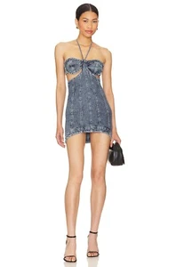 H:ours Velma Mini Dress In Indigo Blue Size XS Brand New Retail $208 Revolve - Picture 1 of 4