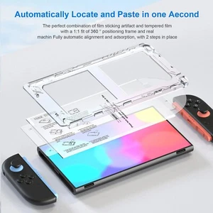 1 Film Application Tool for Switch 2 Game Consoles+2 Tempered Screen Protectors - Afbeelding 1 van 8