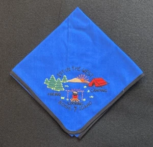 Vintage B.S.A. Neckerchief  “#7 BOISE IDAHO” - 1st In The West - item D114 - Picture 1 of 5