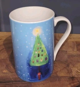 WHITTARD of CHELSEA Hand Painted CHRISTMAS Tree MUG - Picture 1 of 2