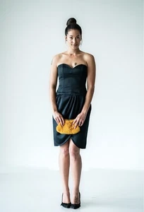 Classic “Little Black Dress” By Victor Costa For Saks Fifth Ave - Picture 1 of 8