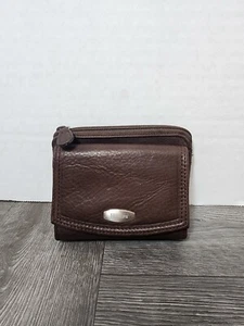 Rolfs Womens Black Leather Zippered Back Card Holder Pocket Wallet - Picture 1 of 5