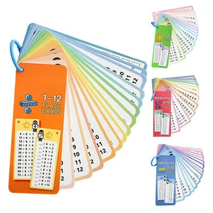 15X Multiplication Flash Cards, Large Math Flash Cards with 4 Dry Erase Markers - Picture 1 of 16
