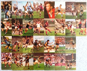 1966 MOBIL VFL Footy Photos:  PICK-A-CARD of PLAYER  (from drop-down list)