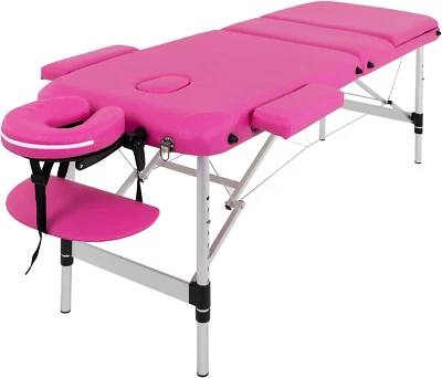 Mesa de Masaje Portátil Cama de Masaje Aluminio 3 Pestañas Plegables Cama Spa Altura Foto 1 de 4