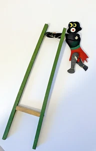 Giocattolo Trapezio Acrobata Stringa in Legno Vintage - Foto 1 di 10