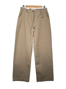 Zara amila Pants wide relaxed chino 90s pants in sand high waist 90s sz 6 - Picture 1 of 11