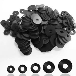 150 PCS 5 Sizes Rubber Washers Assortment Kit, 16/18/20/25/30Mm Flat Rubber Wash - Picture 1 of 7