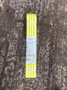 4M Yellow Flat Woven Webbing Sling - Picture 1 of 2