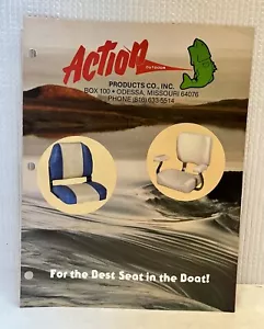 Vintage 1980s Action Outdoor Products Boat Seats & Accessories Brochure 4 Pages - Picture 1 of 4
