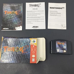 Turok 2: Seeds of Evil (Nintendo 64, 1998) CIB Tested Working - Picture 1 of 10